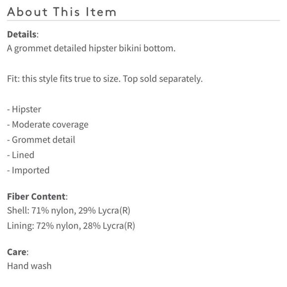 NWT Tory Burch Gemini Link Bikini Bottom - Picture 6 of 9